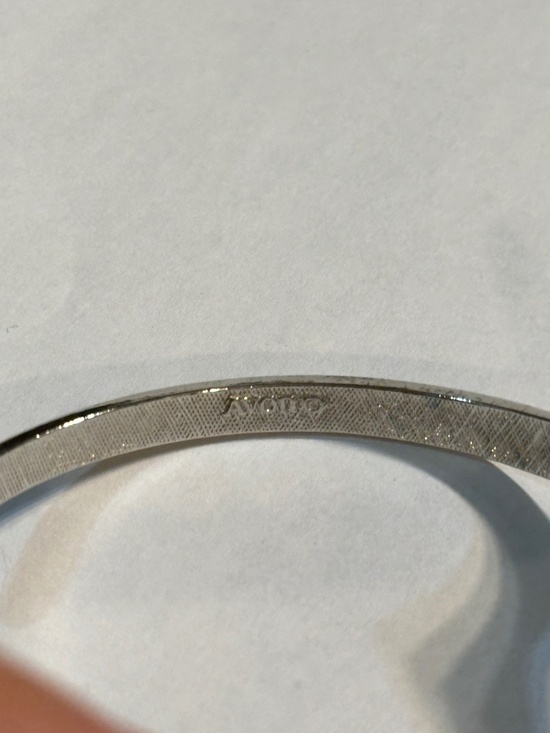 Vintage Silver Avon Chevron Bracelet set of 2 - Picture 5 of 11